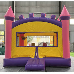 Maison gonflable de rebond PVC couleurs pastel château sautant 13x13ft château de lune château gonflable commercial gonflable - Product Image 1