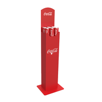 Support de présentation de boissons en métal personnalisable, étagère verticale pour le stockage de bouteilles et de canettes en magasin