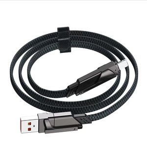 Cable de Carga y <span class=keywords><strong>Datos</strong></span> USB Multi-Puerto 4 en 1 de Aleación de Zinc, PD 27W 65W Tipo C Micro USB, Cable de Carga Universal para Teléfono - Product Image 4