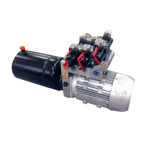 Einfacher oder doppelt wirkender Gleichstrom-Schneepflug Kleines 12V lb tragbares elektrisches neues Schneepflug-Hydraulik aggregat