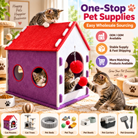 Maison pour chat cylindrique en feutre double couche, condo multi-chats avec lit supérieur, abri intérieur pour animaux de compagnie, couleur personnalisée, vente en gros