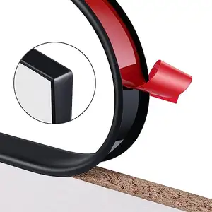 Bordatura a forma di U morbido Gel di silice autoadesivo impiallacciatura bordo fasciatura paraurti protezioni, bordo contatore per la riparazione dell'armadio, Furn - Product Image 1