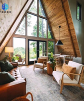 Hôtel conteneur préfabriqué en A, villa de vacances modulaire triangulaire à deux étages, maison de villégiature préfabriquée portable
