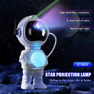 Lampe de nuit LED laser moderne en ABS pour enfants, avec projecteur de ciel étoilé, lune et astronaute, avec télécommande - Product Image 1