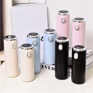 Smart <b>Temperature</b> Display Bounce <b>Cover</b> Stainless Steel Insulated Cup Light Luxury - Product Image 1