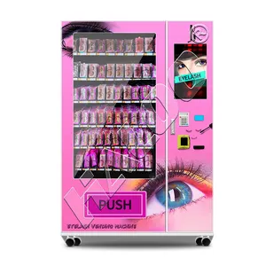 Máquina expendedora con pantalla táctil para productos de belleza, productos de maquillaje con lector de tarjetas de crédito