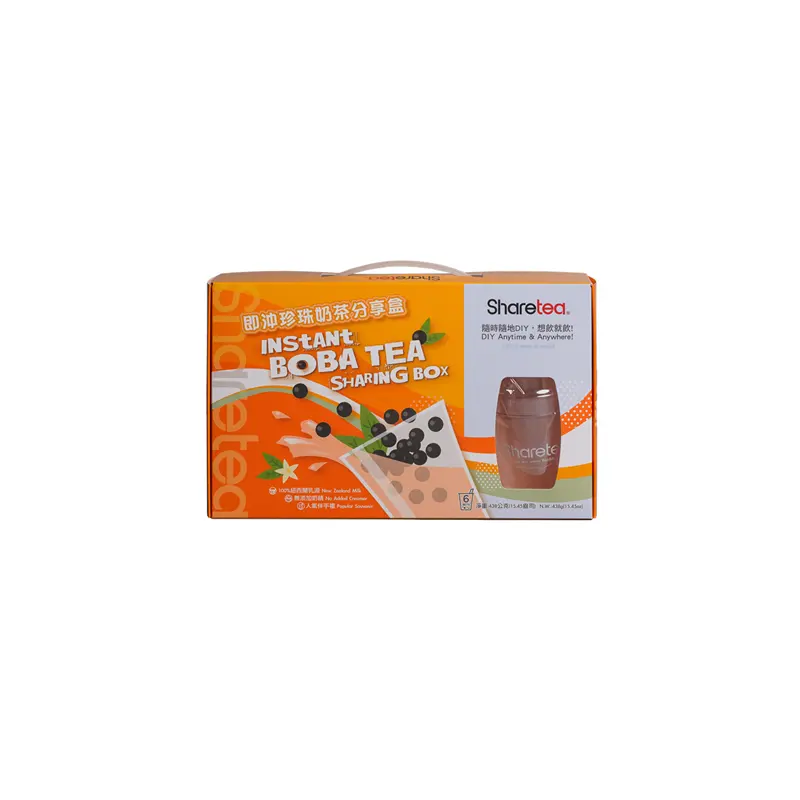 New Soft Boba Milk Tea Premium Bubble Boba Tea Instant Tea Gift Kit With 16 Months Shelf Life