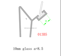 JINSU PLASTIC STRIKE JAMB 135 NEO-ANGLE Joint d'étanchéité pour porte de douche en verre de salle de bain d'appartement, modèle P135SJ G013B5, design moderne, facile à installer