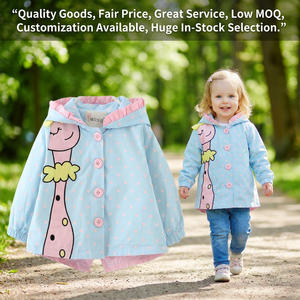 Bonita gabardina con capucha para niñas pequeñas, chaqueta de manga larga con cremallera de Color sólido para Primavera, ropa de bebé de 1 a 5 años - Product Image 1