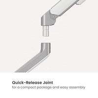 Support d'écran pour moniteur à ressort à gaz LDT109-C012 17-32 pouces 9 kg, économique, bras simple pour ordinateur, support de montage avec gestion des câbles