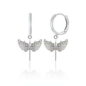 Boucle d'oreille Azuris Michael Angel en argent sterling 925 - Product Image 2