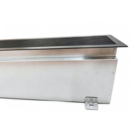 Boîte de ventilation flexible avec grille linéaire, boîte de ventilation murale pour système de ventilation commercial et résidentiel