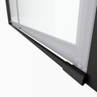 Portes de douche pivotantes en verre pour salles de bain de style maison