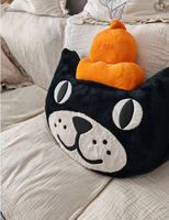 Peluche géante chat Geely 63 cm, super douce en coton, pour enfants, poupée de lit et jouet d'intérieur