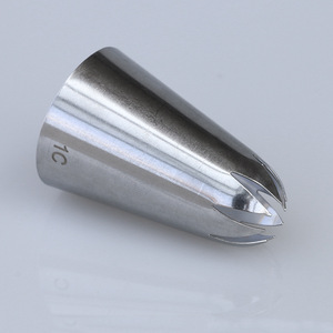 1C Korean Style 8 Tooth Cookie Butter Piping Tip 304 Stainless Steel Seamless Nozzle Large Size Cake Decorating Tool - Product Image 3