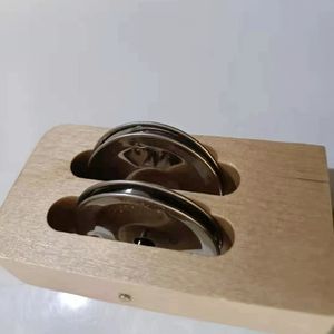 Campana de mano de dos campanas, instrumento de percusión Orff, material didáctico musical para educación temprana - Product Image 4