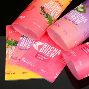 Tùy Chỉnh Nước Trái Cây Uống In Ấn Pet PVC Bao Bì Nhiệt Thu Nhỏ Tay Áo Bọc Niêm Phong Có Thể In Phim Chai Thủy Tinh Cuộn Thu Nhỏ Nhãn - Product Image 3