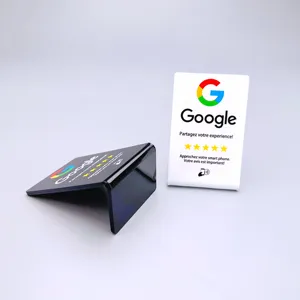 Qr Code Google Review Nfc Display Table Stand Hub Table Tent Review and menu tag