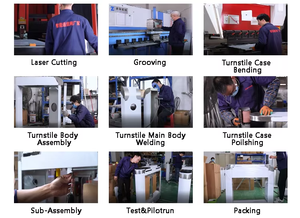 Puerta de seguridad de alta velocidad con reconocimiento facial y código QR para aeropuerto, ancho de canal personalizable - Product Image 6