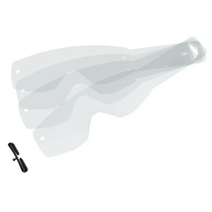 Pack de 20 visières de rechange transparentes Scott Hustle pour casque – Accessoire - Product Image 1