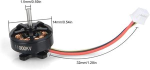 BETAFPV 4 motores sin escobillas 1103 11000KV FPV <span class=keywords><strong>2S</strong></span> RC para batería Lipo, marco <span class=keywords><strong>Beta75X</strong></span> Whoop Drone 1W 7.4V - Product Image 3