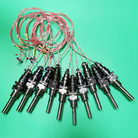 Sensor Suhu Tinggi Termistor Platinum Tipe Aviation Plug Pt100 Termokopel Termometer