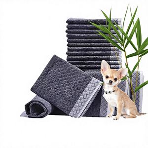 Tapis absorbants pour chien imperméables et épaissis avec charbon de bambou, forme rectangulaire, 20-100 pièces - Product Image 1