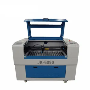 Cortador láser acrílico CNC 6090 para artesanías de MDF, máquina de corte láser de 80 vatios para madera, 6090