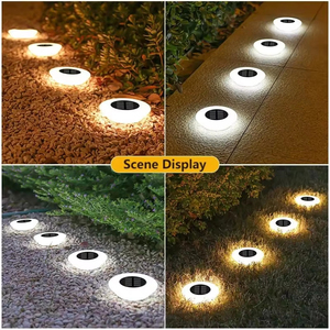 Luz <span class=keywords><strong>Solar</strong></span> Cálida para Jardín, Césped y Caminos, con 14 LED, Carcasa Pequeña de ABS, IP66 Impermeable, Panel Monocristalino, Batería de 600mAh, 360°, Automática - Product Image 2