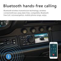 TOPSOURCE Lecteur DVD de voiture à écran tactile 4.1 "1 Din 7805C AUX USB TF FM BT Autoradio Lecteur MP3 stéréo automatique