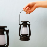 Lanterne de camping rétro vintage, type C rechargeable par énergie solaire, LED grand angle, lampe portable étanche pour le camping, la terrasse, la décoration de la maison