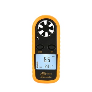 BENETECH GM816 Anemómetro Digital, Medidor de Velocidad del Viento, Mini Medidor de Velocidad/Flujo de Aire, Temperatura, Pantalla LCD con Retroiluminación, Precisión de +/-5% - Product Image 1