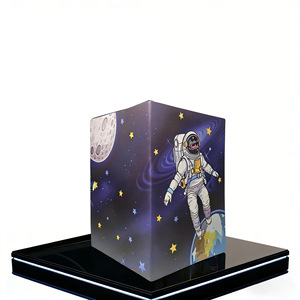Carte de vœux en papier 3D personnalisée avec astronaute - Thème spatial fantastique - Carte cadeau d'anniversaire pour enfants (12,7 x 17,8 cm) - Product Image 5