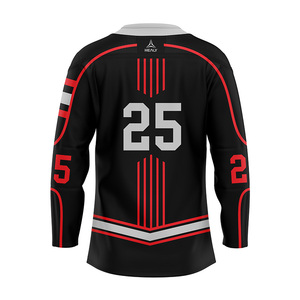 Erkek Spor Örgü Geliştirilmiş Hokey Spor Giysisi Özel Yapım İşlemeli Harfli ve Rakamlı Hokey Forması - Product Image 2