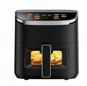 Freidora de Aire Digital Inteligente de Acero Inoxidable de Gran Capacidad 5L, Diseño Cuadrado Moderno con Control para el Hogar - Product Image 1