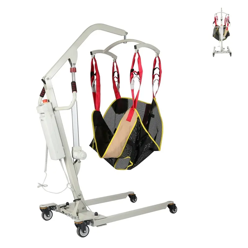 120kg capacity Patient Transfer Electric Plug-in type lifting Portable Foldable Mobility Hospital Hoists