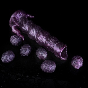 N-MR5306 Octopus-shaped Laying Eggs <b>Dildo</b> for Anal Vagina Sex Explore Thick Ovipositor <b>Dildo</b> with 6 Egg and Push Stick for Adult - Product Image 4