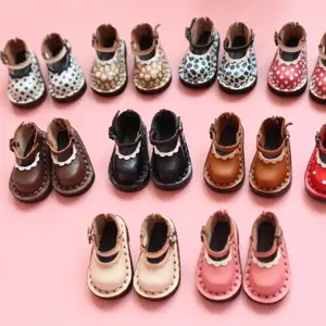 Chaussures en cuir Mini Doll pour OB11/ymy/gsc/Middie Blythe