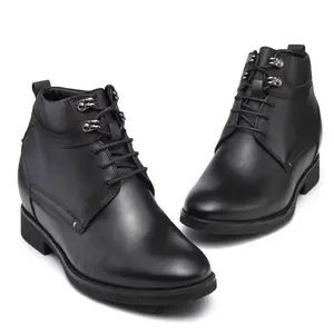 De gros ascenseur casual chaussures hommes-Bona-bottes en cuir véritable pour homme, chaussures décontractées invisibles à rehaussement, pour augmenter la hauteur, vente en gros