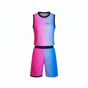 Offre Spéciale : Ensemble de Tenues de Basketball Personnalisables – Design Respirant, Personnalisation Nom et Logo d'Équipe, 100% Polyester, Sans Manches, Vente en Gros - Product Image 1