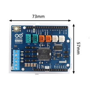 Original A000079 <span class=keywords><strong>Motor</strong></span> <span class=keywords><strong>Shield</strong></span> Rev3 L298P Dual DC <span class=keywords><strong>Motor</strong></span> Driver <span class=keywords><strong>Shield</strong></span> pour carte de développement robotique Uno Mega - Product Image 4