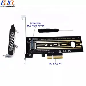 NVME M.2 M2 NGFF SSD 슬롯 PCI-E X4 PCIE 4.0 4X 어댑터 라이저 카드 지원 2230 2242 2260 2280 22110 M2 SSD