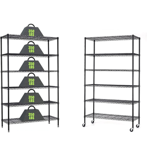 מצופה אבקה כרום מתכוונן אישור <span class=keywords><strong>Nsf</strong></span> מדפי רשת תיל עם גלגלים - Product Image 6