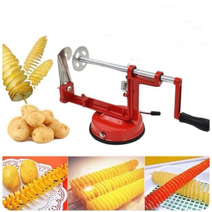 Twisted Potato Slicer Spiral French Fry Cutter Potato Hand-cranking Spiralizer Kitchen Slicer - Product Image 2