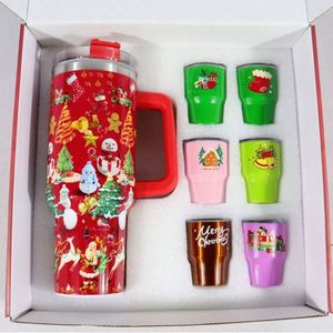 Lot de Bouteilles Isothermes en Acier Inoxydable pour Cadeaux de Noël – Ensemble Personnalisé de Bouteilles d'Eau et Gobelets avec Paille – Vente en Gros - Product Image 3