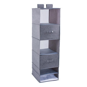 Neuankömmling 6-Regal zusammen klappbare Oxford Hanging Closet Organizer Platzsparende Schubladen für Socken lagerung Stahl Aufbewahrung beutel Lebensmittel - Product Image 5