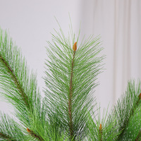Branches et aiguilles de pin artificielles Pinus Slaidi vertes et douces pour la décoration intérieure, la photographie en extérieur, l'aménagement paysager et les mariages