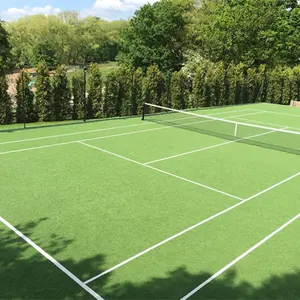 Relva Artificial para campo de Ténis Padel 10mm Cor Verde Látex SBR/PU 3/16 Polegadas MCG-D-1055G Pp + pp/pp + net 5 anos CN;JIA