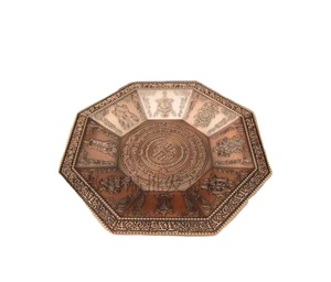 Bandeja de Incineración de Escrituras Budistas Tibetanas Octagonal, Incantación Fantástica, Ocho Símbolos Auspiciosos, Plato de Sacrificio de Fuego - Product Image 1