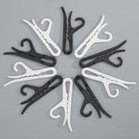 Crochets à chaussettes en plastique PP simples et peu encombrants pour suspendre les chaussettes